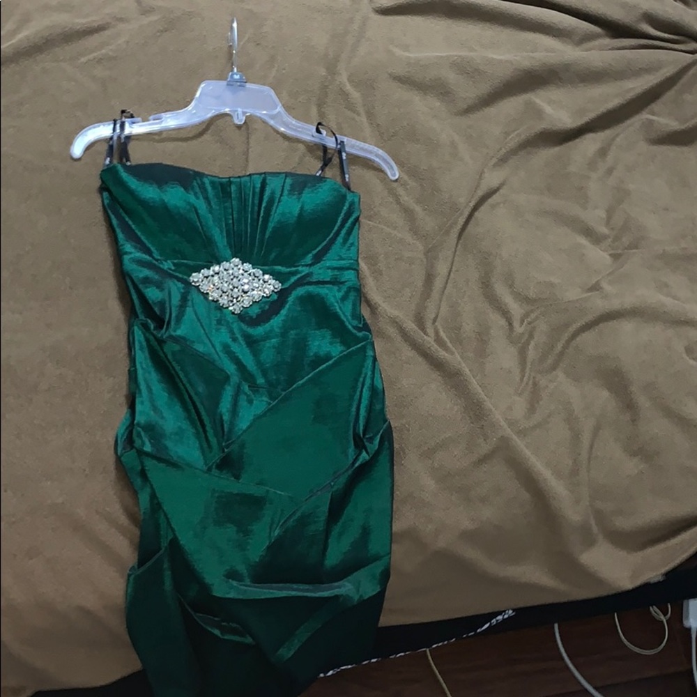 Sexy Emerald Green Mini Dress